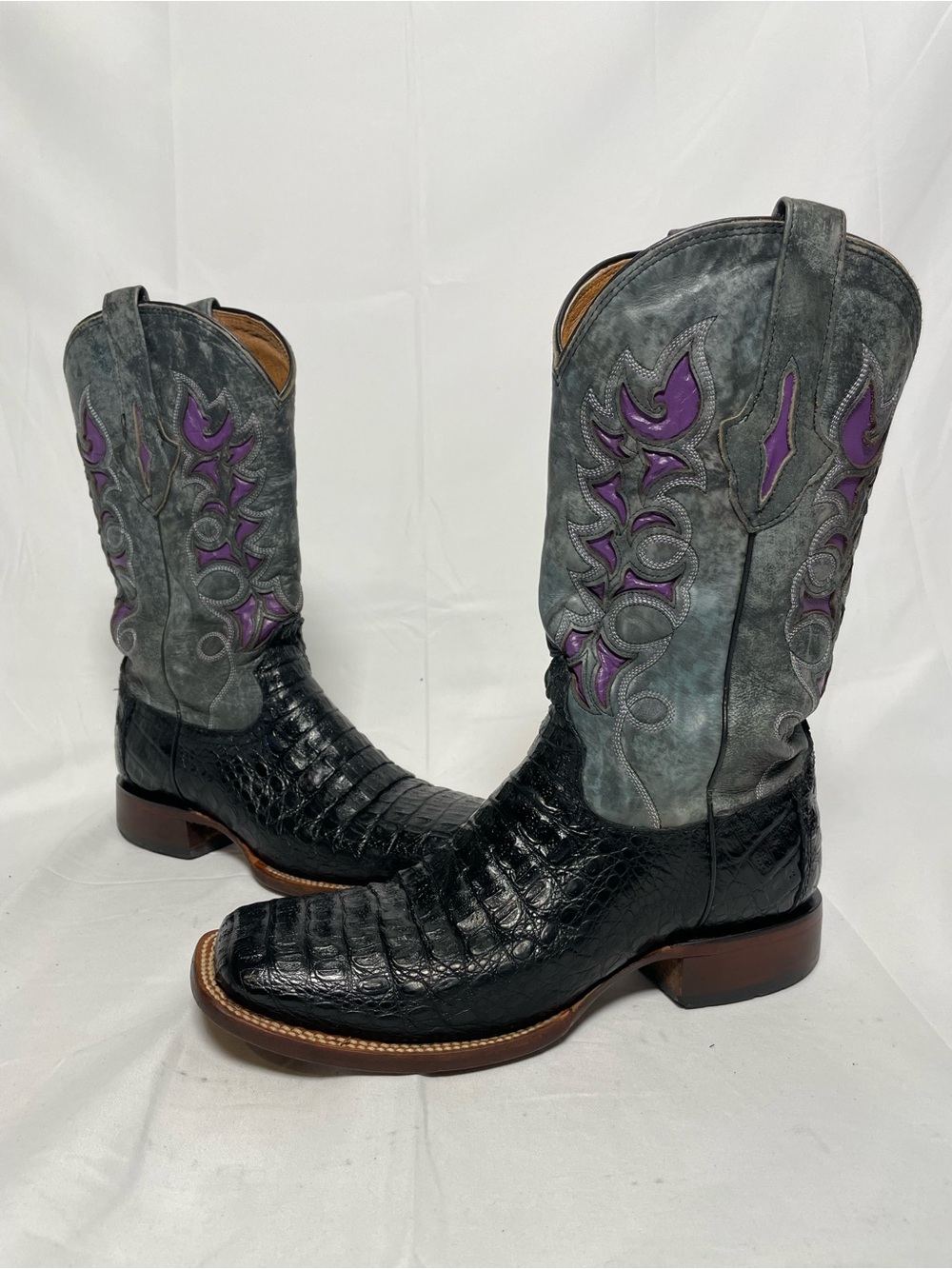 Lucchese crocodile women size 9B boots western